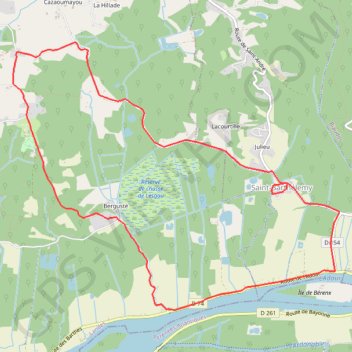 Itinéraire Saint-Barthélemy - Boucle des Barthes Hautes, distance, dénivelé, altitude, carte, profil, trace GPS