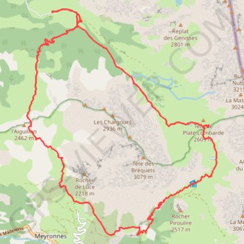 Itinéraire Rochers de Saint-Ours, distance, dénivelé, altitude, carte, profil, trace GPS