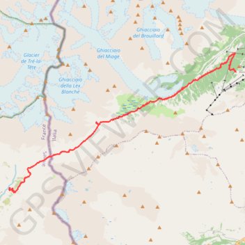 Itinéraire TMB jour 3, distance, dénivelé, altitude, carte, profil, trace GPS