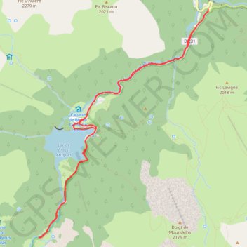 Itinéraire Gabas - Plaine de Bious - Artigues, distance, dénivelé, altitude, carte, profil, trace GPS