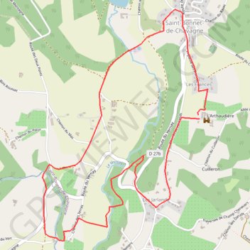 Itinéraire Chavanaise - Petite boucle, distance, dénivelé, altitude, carte, profil, trace GPS