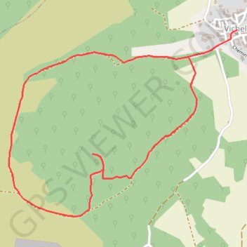 Itinéraire Circuit du Montcelet, distance, dénivelé, altitude, carte, profil, trace GPS