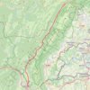 Itinéraire Bellegarde-sur-Valserine (01200), Valserhône, Ain, Auvergne-Rhône-Alpes, France > 3 Chemin de Sous Montoiseau (Lajoux), distance, dénivelé, altitude, carte, profil, trace GPS