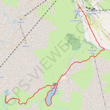 Itinéraire Lac du loup - Les Menuires, distance, dénivelé, altitude, carte, profil, trace GPS