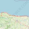 Itinéraire landingsstranden, distance, dénivelé, altitude, carte, profil, trace GPS