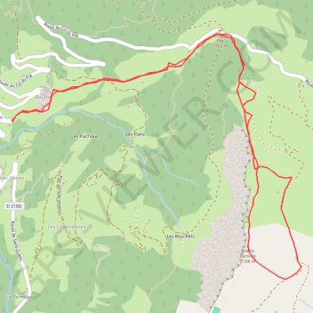 Itinéraire Roche Parstire, distance, dénivelé, altitude, carte, profil, trace GPS