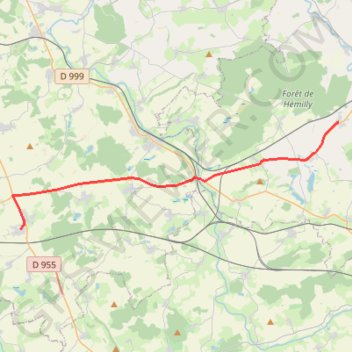 Itinéraire Etape 02 Mainvillers ... Solgne 22,2 km, distance, dénivelé, altitude, carte, profil, trace GPS