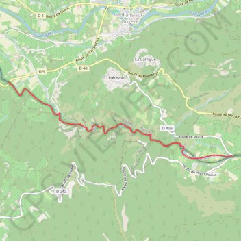 Itinéraire Baronnies - Toulourenc - Aval Veaux, distance, dénivelé, altitude, carte, profil, trace GPS