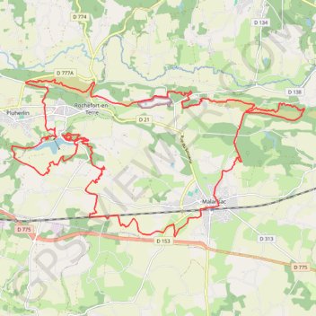 Itinéraire Rando Malansac, distance, dénivelé, altitude, carte, profil, trace GPS