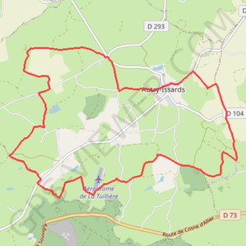 Itinéraire Les Issards, distance, dénivelé, altitude, carte, profil, trace GPS
