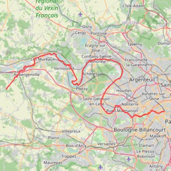 Itinéraire N1 2, distance, dénivelé, altitude, carte, profil, trace GPS