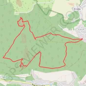 Itinéraire Vaux_Marival_Bois-la-Dame, distance, dénivelé, altitude, carte, profil, trace GPS
