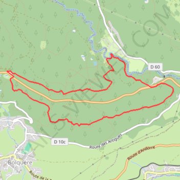 Itinéraire PR58 QGIS-3, distance, dénivelé, altitude, carte, profil, trace GPS