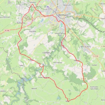 Itinéraire Tracé, distance, dénivelé, altitude, carte, profil, trace GPS