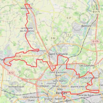 Itinéraire tp, distance, dénivelé, altitude, carte, profil, trace GPS