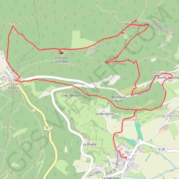 Itinéraire Le Mont Ministre - Chuyer, distance, dénivelé, altitude, carte, profil, trace GPS
