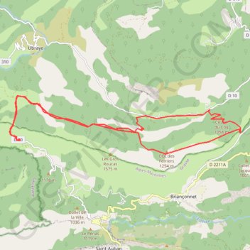 Itinéraire Mont blanc le col du buis, distance, dénivelé, altitude, carte, profil, trace GPS