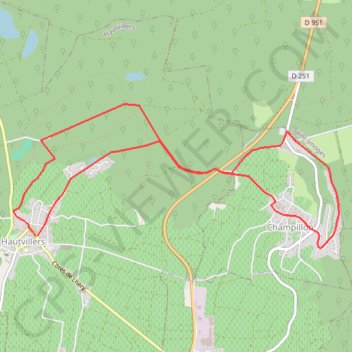 Itinéraire La Boucle de Bellevue en Champagne - Hautvillers, distance, dénivelé, altitude, carte, profil, trace GPS