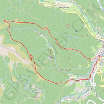 Itinéraire Saint-Gervais - Compeyre par la Serre de More, distance, dénivelé, altitude, carte, profil, trace GPS