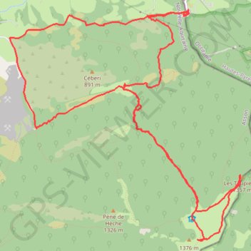Itinéraire Les Toupiettes, distance, dénivelé, altitude, carte, profil, trace GPS