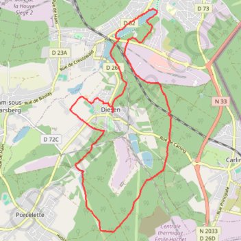 Itinéraire Boucle au départ de Diesen, distance, dénivelé, altitude, carte, profil, trace GPS