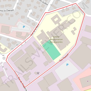 Itinéraire circuit IFORM, distance, dénivelé, altitude, carte, profil, trace GPS