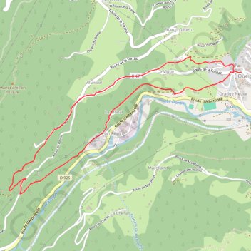 Itinéraire Le Villaret, distance, dénivelé, altitude, carte, profil, trace GPS