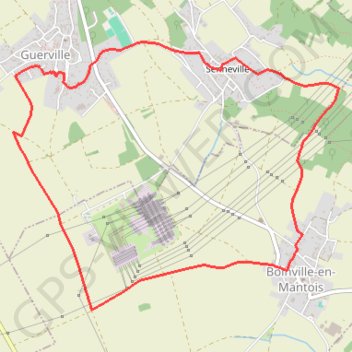 Itinéraire circuit (1), distance, dénivelé, altitude, carte, profil, trace GPS