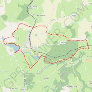 Itinéraire Plan d’eau de La Peyrouse, distance, dénivelé, altitude, carte, profil, trace GPS