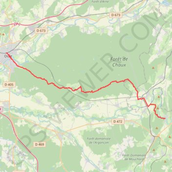 Itinéraire traceej1, distance, dénivelé, altitude, carte, profil, trace GPS
