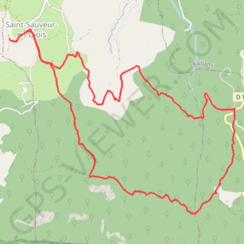 Itinéraire Le clos Treynet sur la commune de Saint sauveur en Diois, distance, dénivelé, altitude, carte, profil, trace GPS