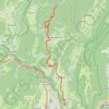 Itinéraire Grande Traversée du Jura (GTJ) - Liaison vers Bellegarde, distance, dénivelé, altitude, carte, profil, trace GPS