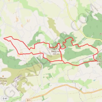 Itinéraire Roudoualec Crêtes et Tourbières, distance, dénivelé, altitude, carte, profil, trace GPS