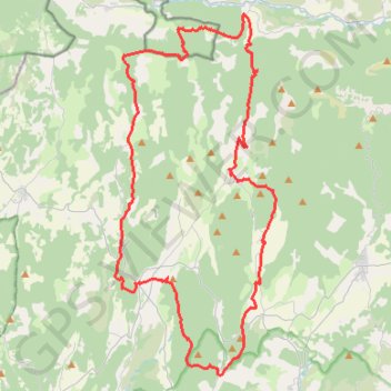 Itinéraire GRP Petit tour de la Montagne de Lure, distance, dénivelé, altitude, carte, profil, trace GPS