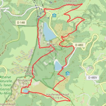 Itinéraire Boucle Col du Calvaire, distance, dénivelé, altitude, carte, profil, trace GPS