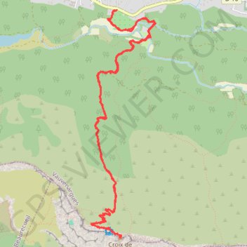 Itinéraire La croix de Procence par Vauvenargue, distance, dénivelé, altitude, carte, profil, trace GPS