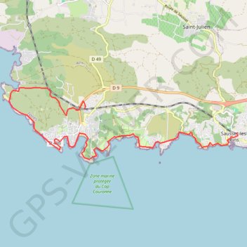 Itinéraire Randonnée à Sausset-les-Pins, distance, dénivelé, altitude, carte, profil, trace GPS