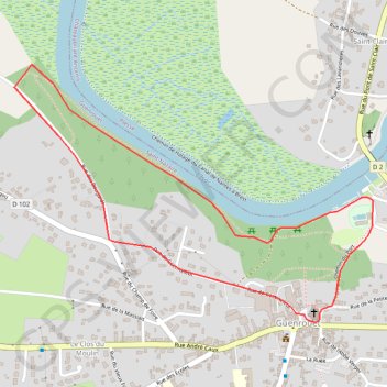 Itinéraire Paysage et patrimoine - Guenrouët, distance, dénivelé, altitude, carte, profil, trace GPS