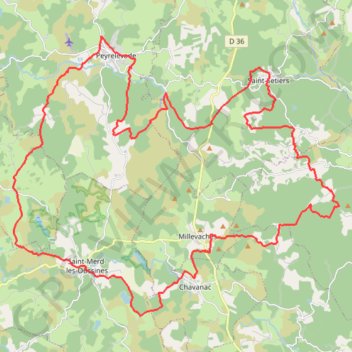 Itinéraire Tour du plateau de Millevaches (Corrèze), distance, dénivelé, altitude, carte, profil, trace GPS