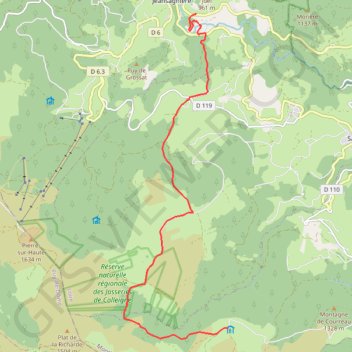 Itinéraire Garnier - Juel, distance, dénivelé, altitude, carte, profil, trace GPS