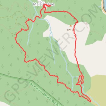 Itinéraire Circuit du Serse, distance, dénivelé, altitude, carte, profil, trace GPS