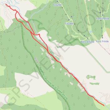 Itinéraire PARKING DE EYNE ORRI DE BAIX, distance, dénivelé, altitude, carte, profil, trace GPS