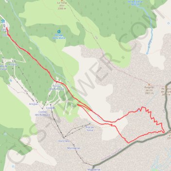 Itinéraire Ascension du Puigmal, distance, dénivelé, altitude, carte, profil, trace GPS