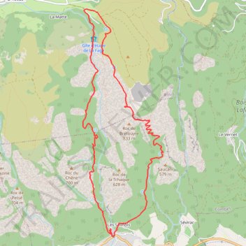 Itinéraire Gorges de Colombières en circuit depuis Colombières sur Orb, distance, dénivelé, altitude, carte, profil, trace GPS