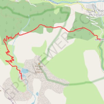Itinéraire trace, distance, dénivelé, altitude, carte, profil, trace GPS