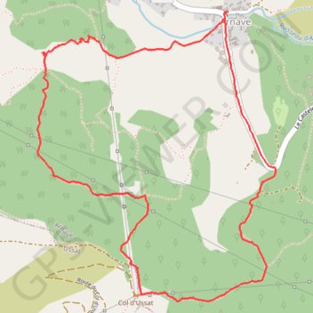 Itinéraire Arnave Col d'Ussat Arnave, distance, dénivelé, altitude, carte, profil, trace GPS