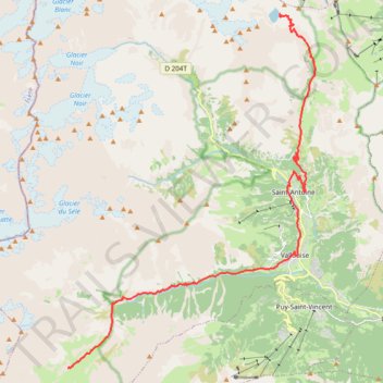 Itinéraire j4 gr54, distance, dénivelé, altitude, carte, profil, trace GPS
