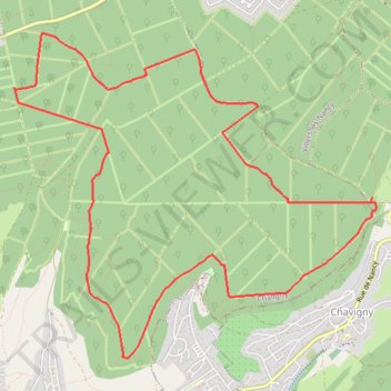 Itinéraire Chavigny, distance, dénivelé, altitude, carte, profil, trace GPS
