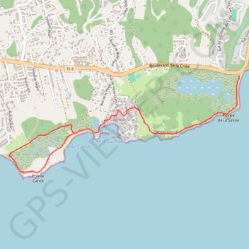 Itinéraire 🚶 Trace, boucle du Sentier littoral du Gosier, distance, dénivelé, altitude, carte, profil, trace GPS