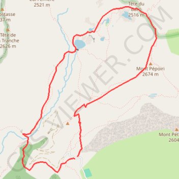 Itinéraire Rando Valdeblore Pepoiri, distance, dénivelé, altitude, carte, profil, trace GPS